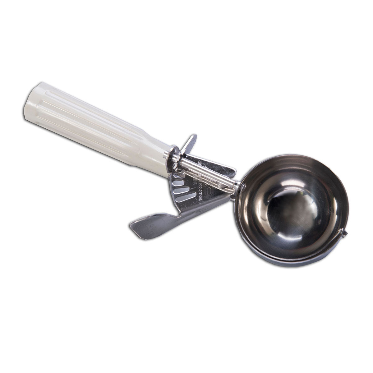 Premium 3 3/4 oz Ivory Disher Size 10 - Professional Cookie Scoop & Ice Cream Scoop for Baking, Catering & Kitchen Use
