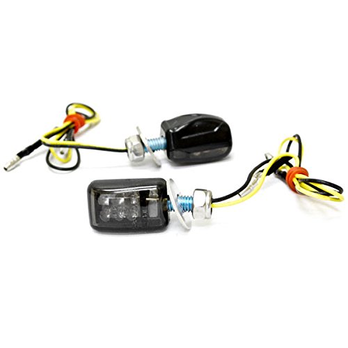 Krator Mini Custom LED Turn Signal Lights for Ducati Streetfighter 900 916 999 1000 1098 1198 - Bright Motorcycle Indicator Lamps for Enhanced Visibility & Safety (Perfect for Night Riding & Urban Commuting)