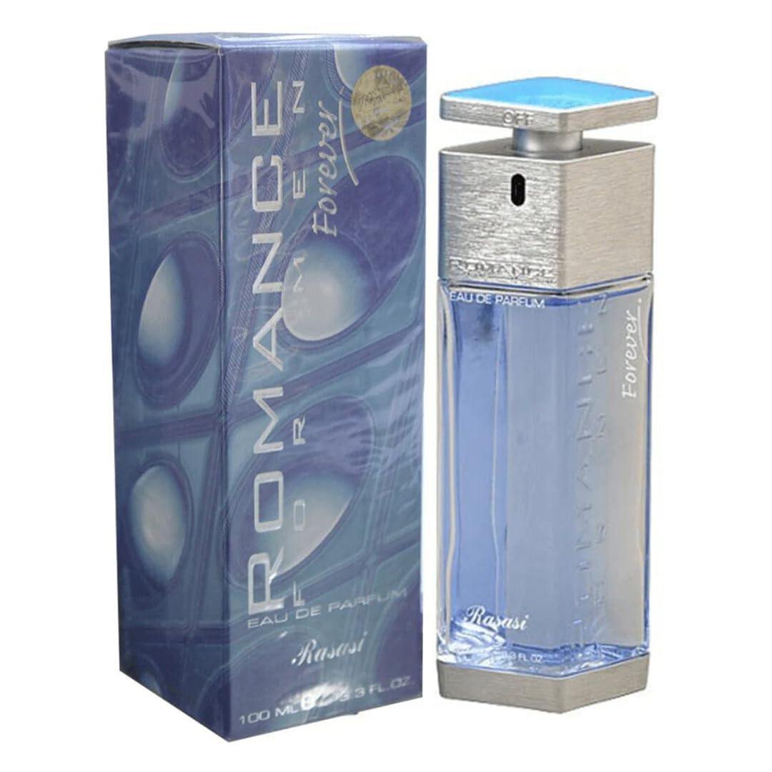 RASASI Romance Forever Eau De Parfum for Men - 3.4 oz Long-Lasting Fragrance Spray | Perfect for Date Nights, Special Occasions & Daily Wear