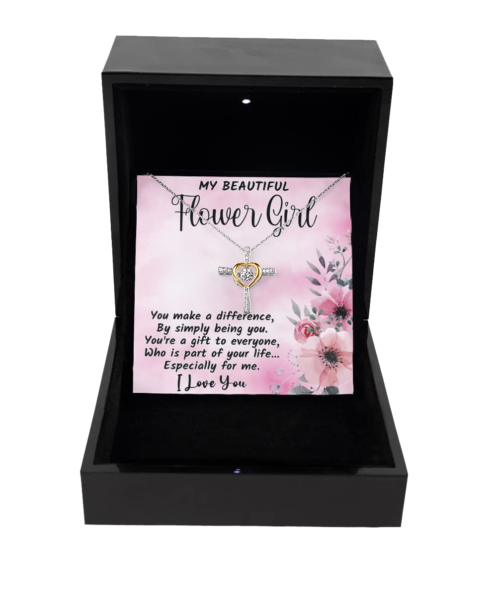 Handmade Sterling Silver Flower Girl Necklace - Elegant Jewelry Gift for Weddings & Special Occasions | Perfect for Flower Girls, Bridesmaids & Christenings