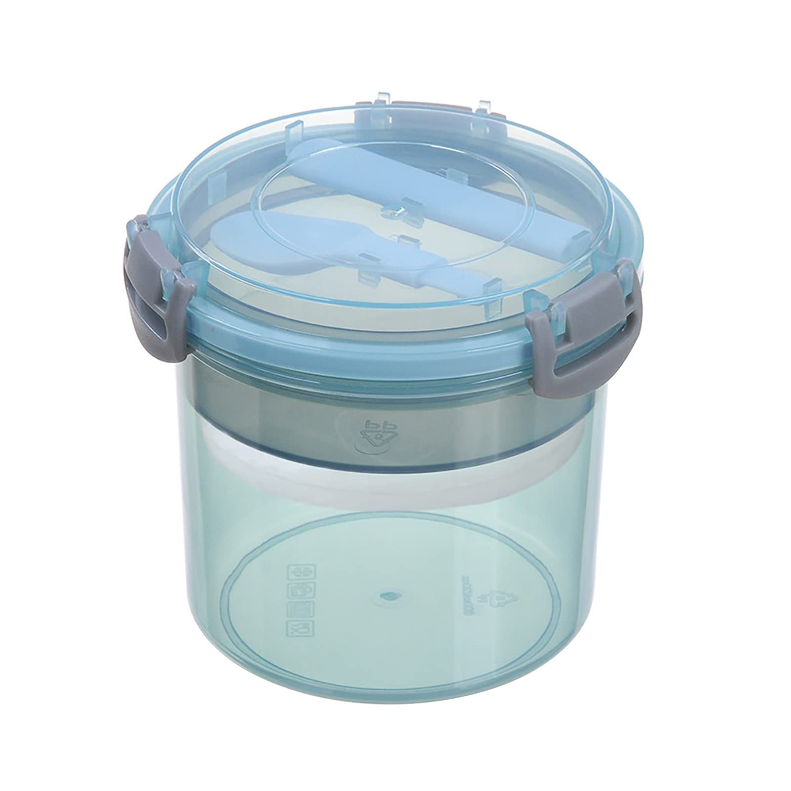 Portable Reusable 20oz Parfait Cups with Lids - Leakproof Yogurt, Cereal & Oatmeal Containers for Breakfast, Meal Prep & Portion Control - Cobalt Blue Mugs for Home, Office & On-the-Go Use