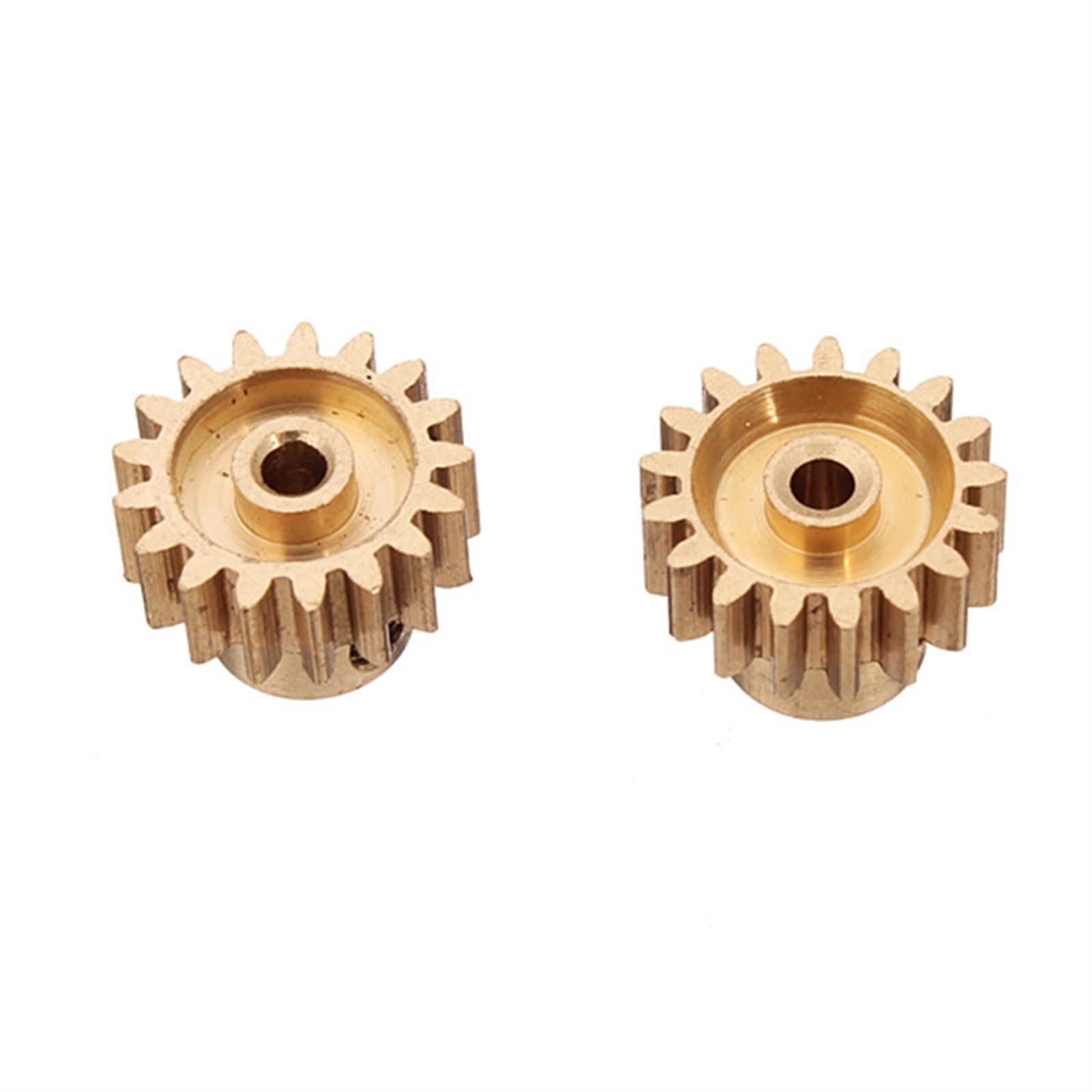 2PCS 17T Motor Pinion Gear - 2mm Inner Hole Copper Spur Gear for Electric Cars & RC Models - Durable 2mm Shaft Compatible Gear for DIY Motors & Hobby Projects