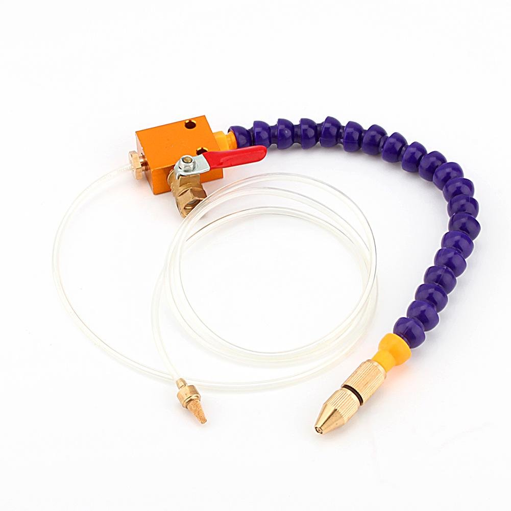 Adjustable Coolant Spray System with Magnetic Base - 8mm Air Pipe Thread for CNC Lathe, Milling & Drilling Machines | Perfect for Metalworking & Coolant Lubrication in Workshops
