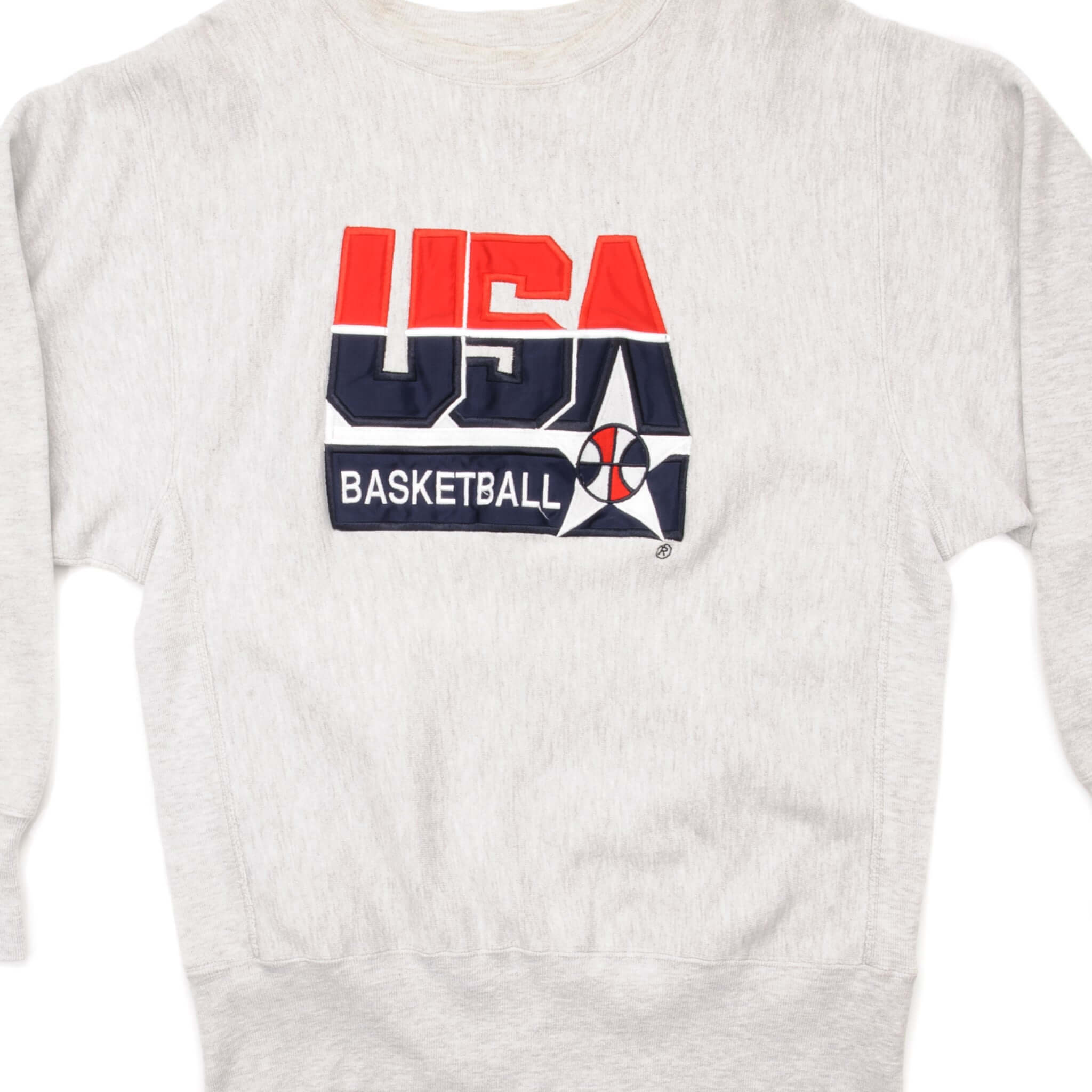 Vintage Champion USA Basketball Sweatshirt 90s - Large Size, Made in USA - Retro Sportswear for Men & Women, Casual Wear & Street Style Fashion