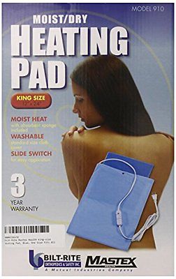 MaxHeat by SoftHeat Plus HP910 King Size Heating Pad (12x24 Inches) - Moist & Dry Therapy for Pain Relief - 220V Electric Heating Pad for Back, Neck, Shoulder & Muscle Pain - Perfect for Home, Office & Travel Use