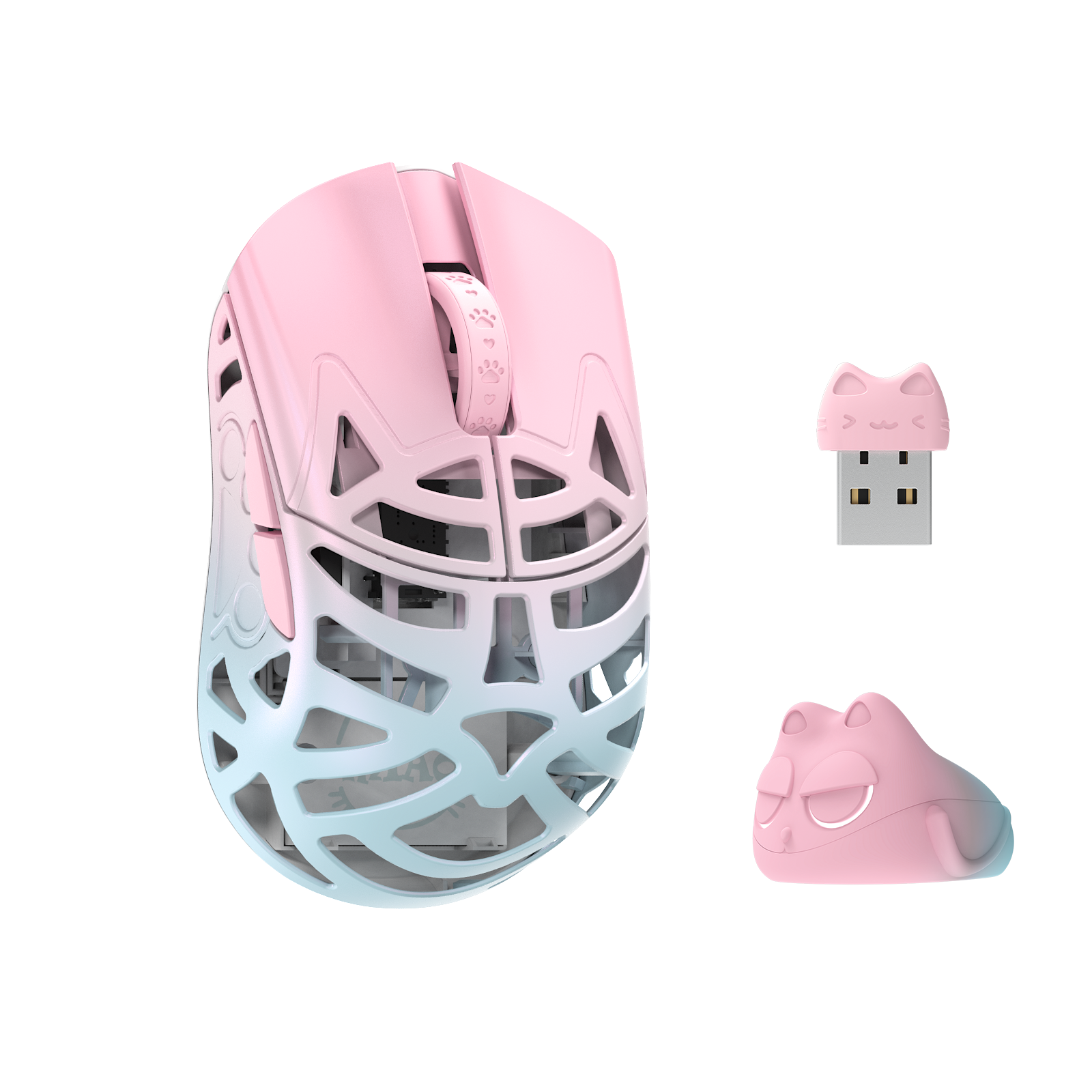 WLMOUSE Beast Miao Magnesium Alloy Lightweight Gaming Mouse - Ergonomic Design for PC, Esports & FPS Gaming