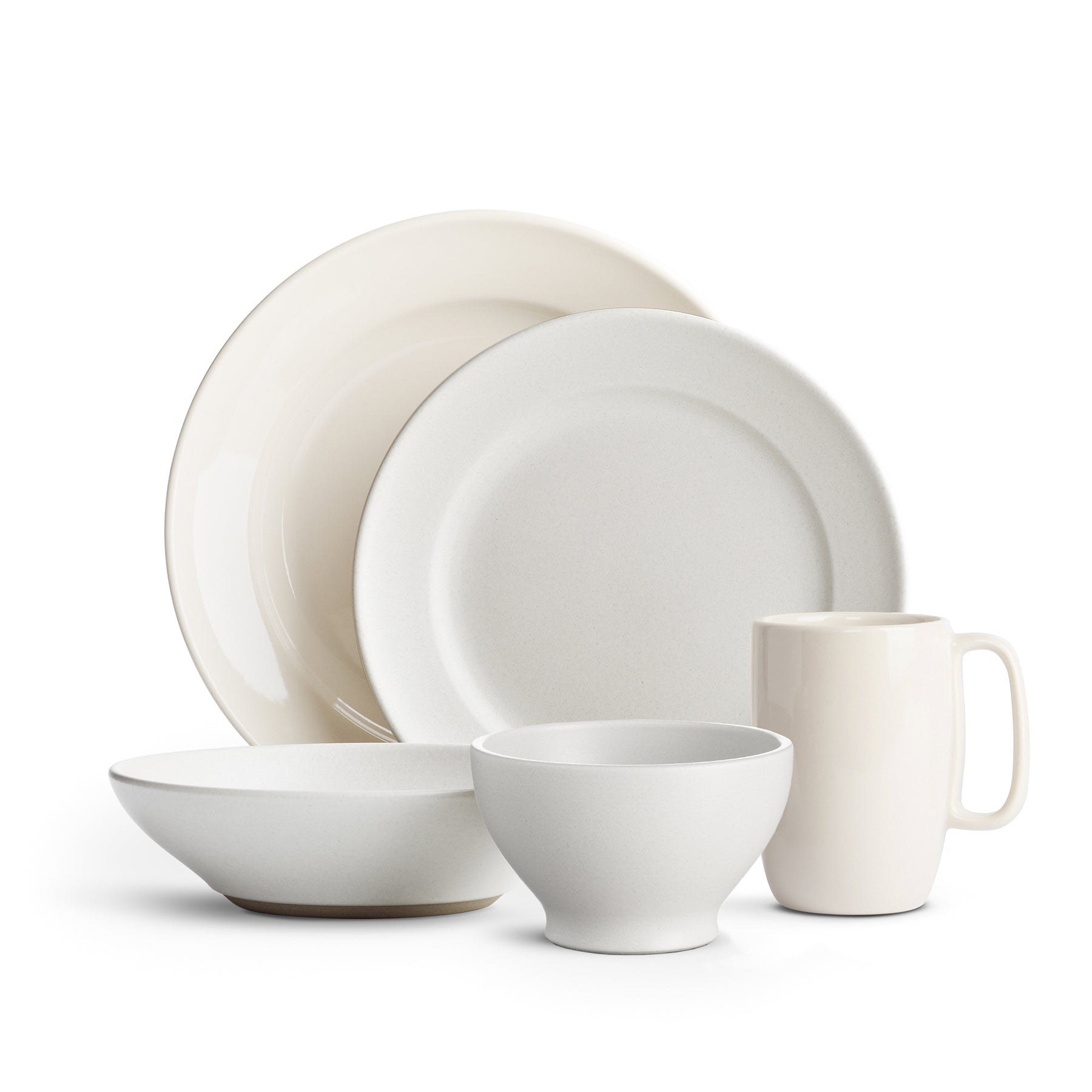 Bonita 16-Piece Dinnerware Set for 4 - Porcelain Plates, Bowls, Mugs - Elegant Tableware for Everyday Use, Dinner Parties & Special Occasions