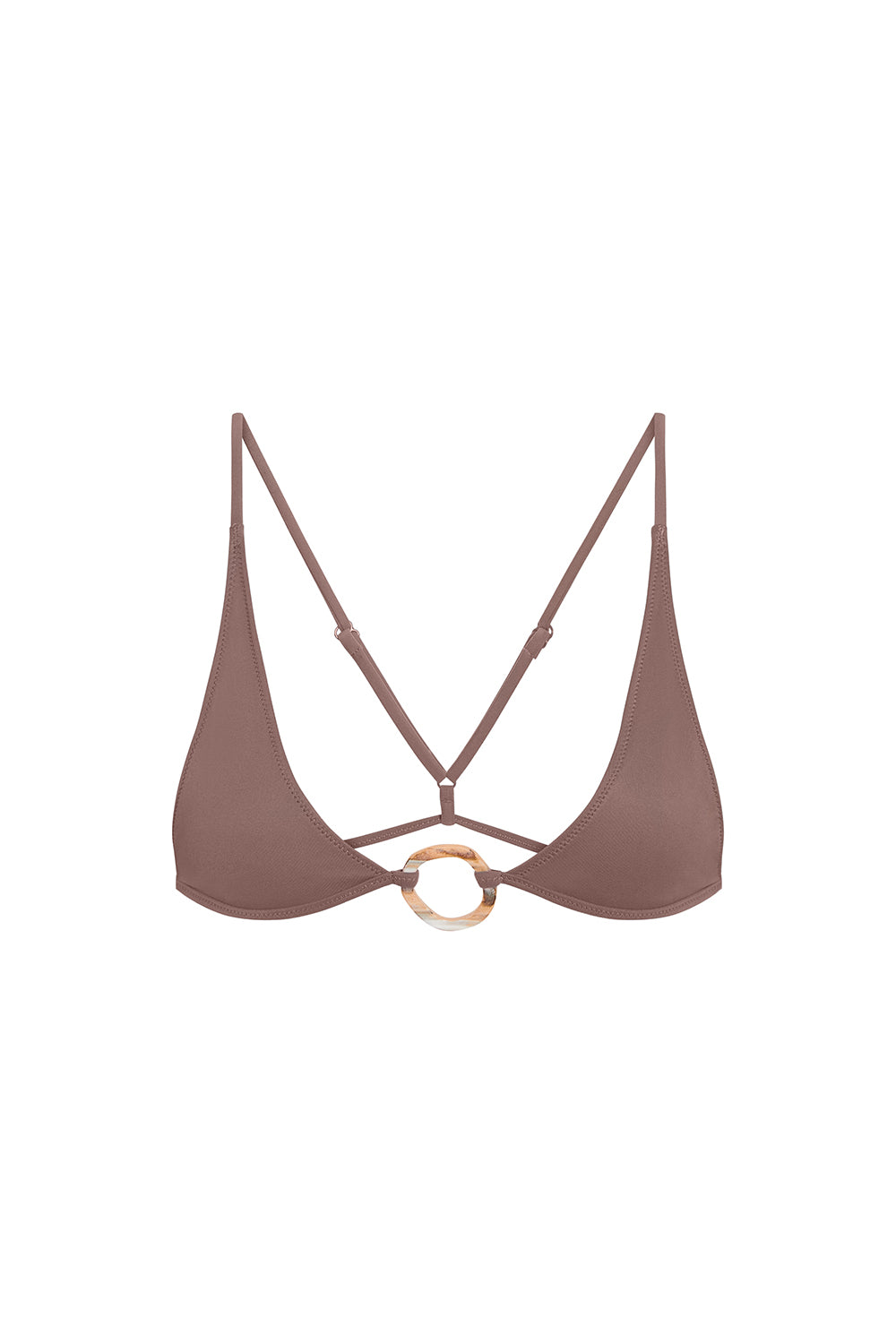 Orb Universo Bralette in Driftwood - Comfortable Wireless Lace Bralette for Everyday Wear, Yoga & Lounge