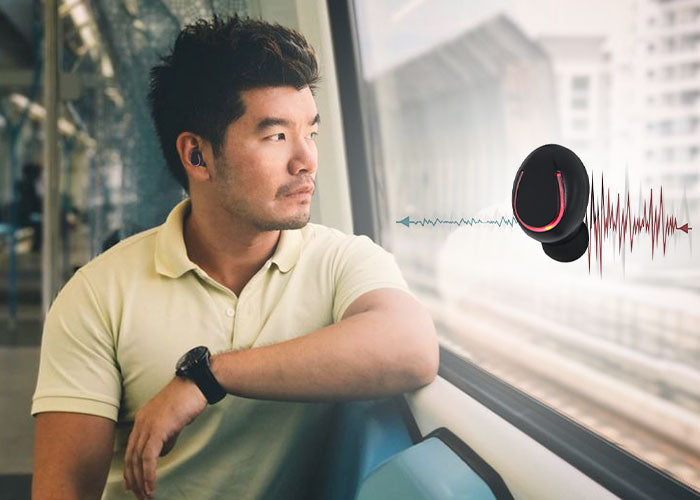 Elinz TWS Bluetooth 5.0 Wireless Earbuds with Noise Cancellation, Hi-Fi Stereo Sound, 30H Playtime - Compatible with iPhone, Android, iOS - Perfect for Gym, Running, Travel & Work Calls