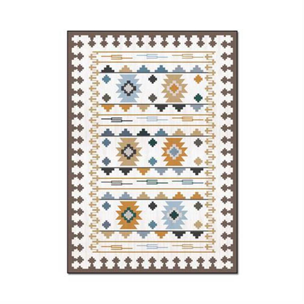 Vintage Boho Area Rugs - Persian Style Distressed Carpet for Living Room, Bedroom, Kitchen Runner & Bathroom Mat - Bohemian Abstract Modern Home Decor (47.2