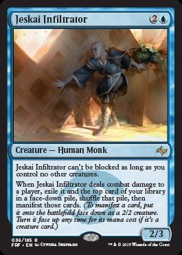 Magic The Gathering Jeskai Infiltrator 036/185 Fate Reforged Foil Card - Premium Collectible Trading Card Game for MTG Players & Deck Builders - Perfect for Tournaments, Casual Play & Strategy Games
