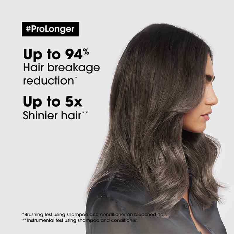 L'Oréal Professionnel Pro Longer Shampoo for Hair Growth & Repair - Volumizing & Strengthening Shampoo for Thin, Damaged Hair - Perfect for Daily Use at Home & Salon Treatments