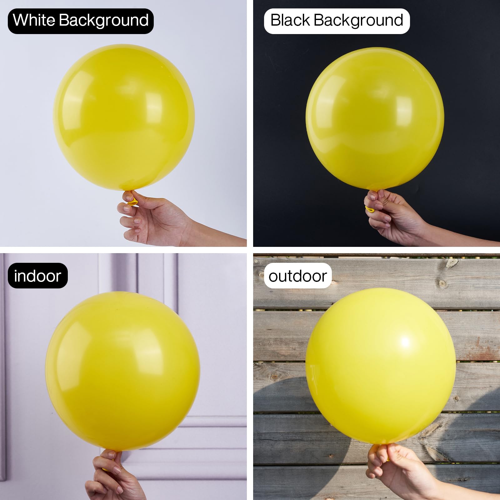 51 Pcs 12 Inch Matte Yellow Latex Balloons for Party Decorations - Balloon Garland, Balloon Arch, Birthday & Baby Shower Decor | Durable & Vibrant Yellow-Y55 Balloons for Indoor/Outdoor Events