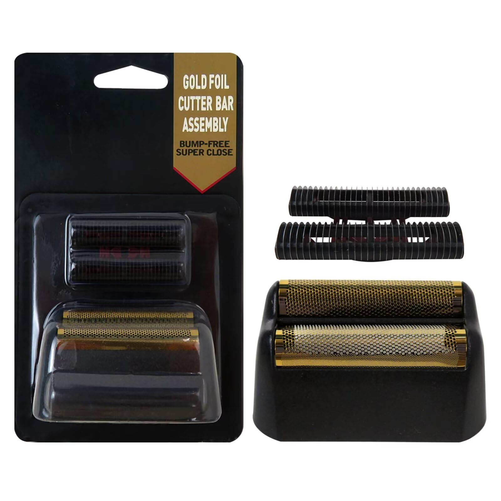 Wahl 5-Star Finale Shaver Replacement Foil & Cutter Bar Assembly - Super Close Gold Version for Smooth Shaving at Home or Salon | Compatible with Wahl Clippers & Trimmers
