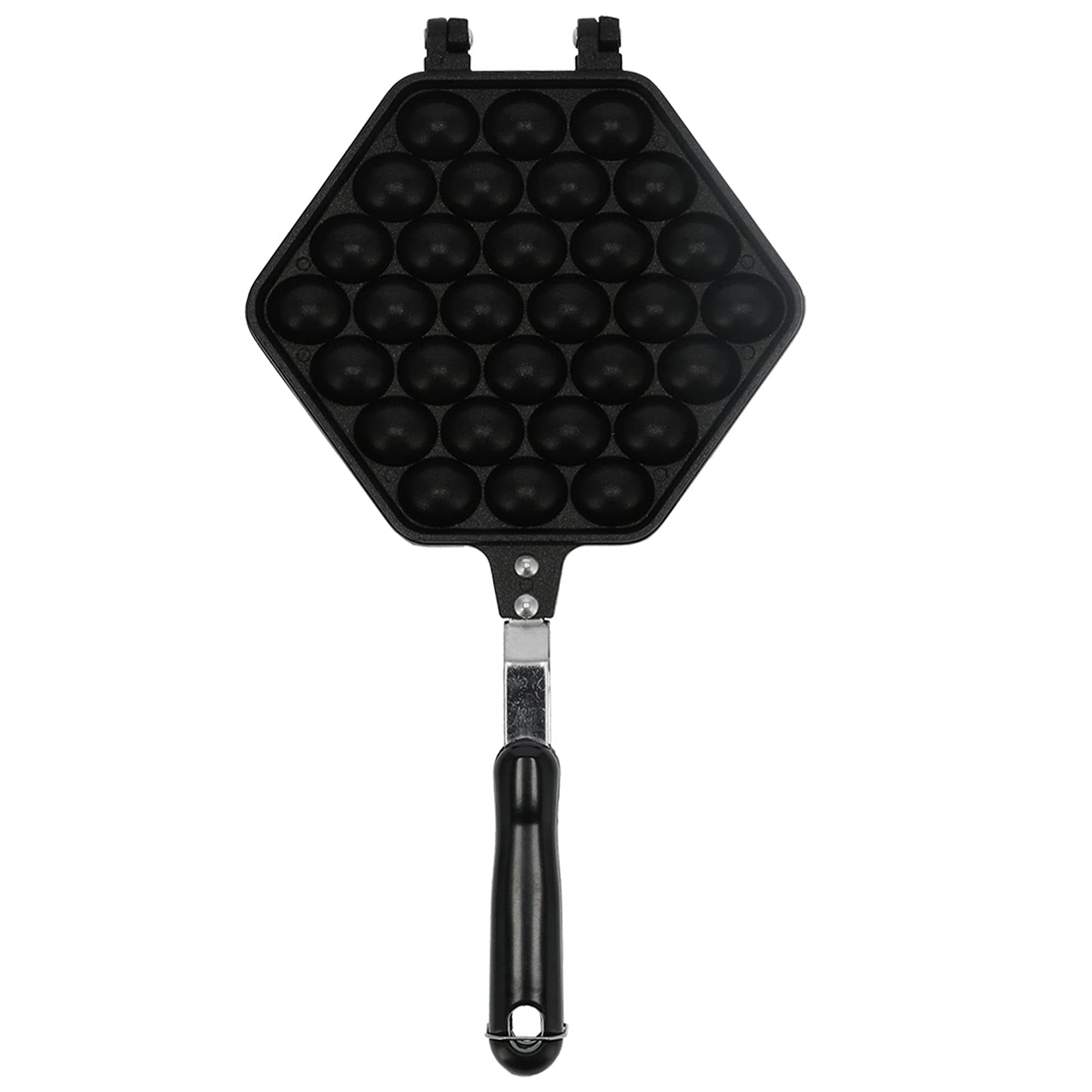 30-Hole Egg Puff Maker & Waffle Baking Tray - Non-Stick Double Mold for Home & Commercial Use - Perfect for Cafes, Tea Houses, Parties & Breakfast - Easy to Clean & Durable for Daily Baking