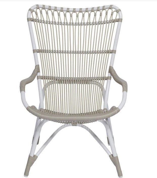 AluRattan™ High Backed Arm Chair - Modern Wicker Patio Lounge Chair for Outdoor, Garden, Poolside & Balcony Relaxation