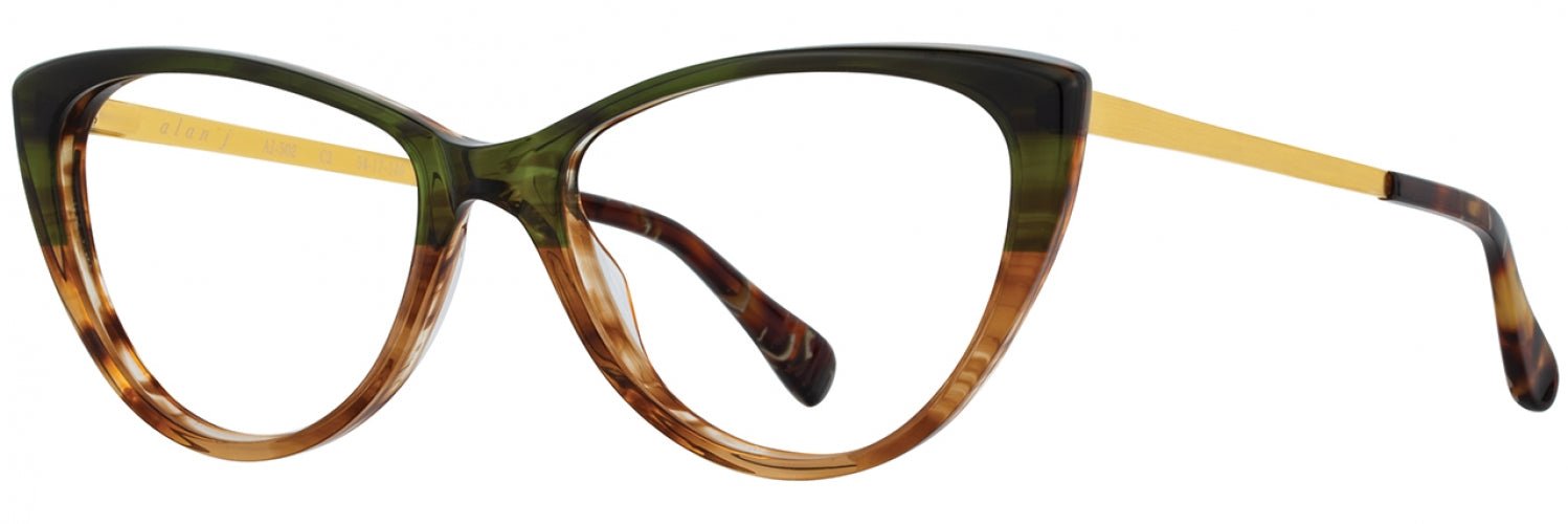 Alan J AJ502 Stylish Eyeglasses for Men & Women - Trendy Lightweight Frame for Reading, Driving & Everyday Use