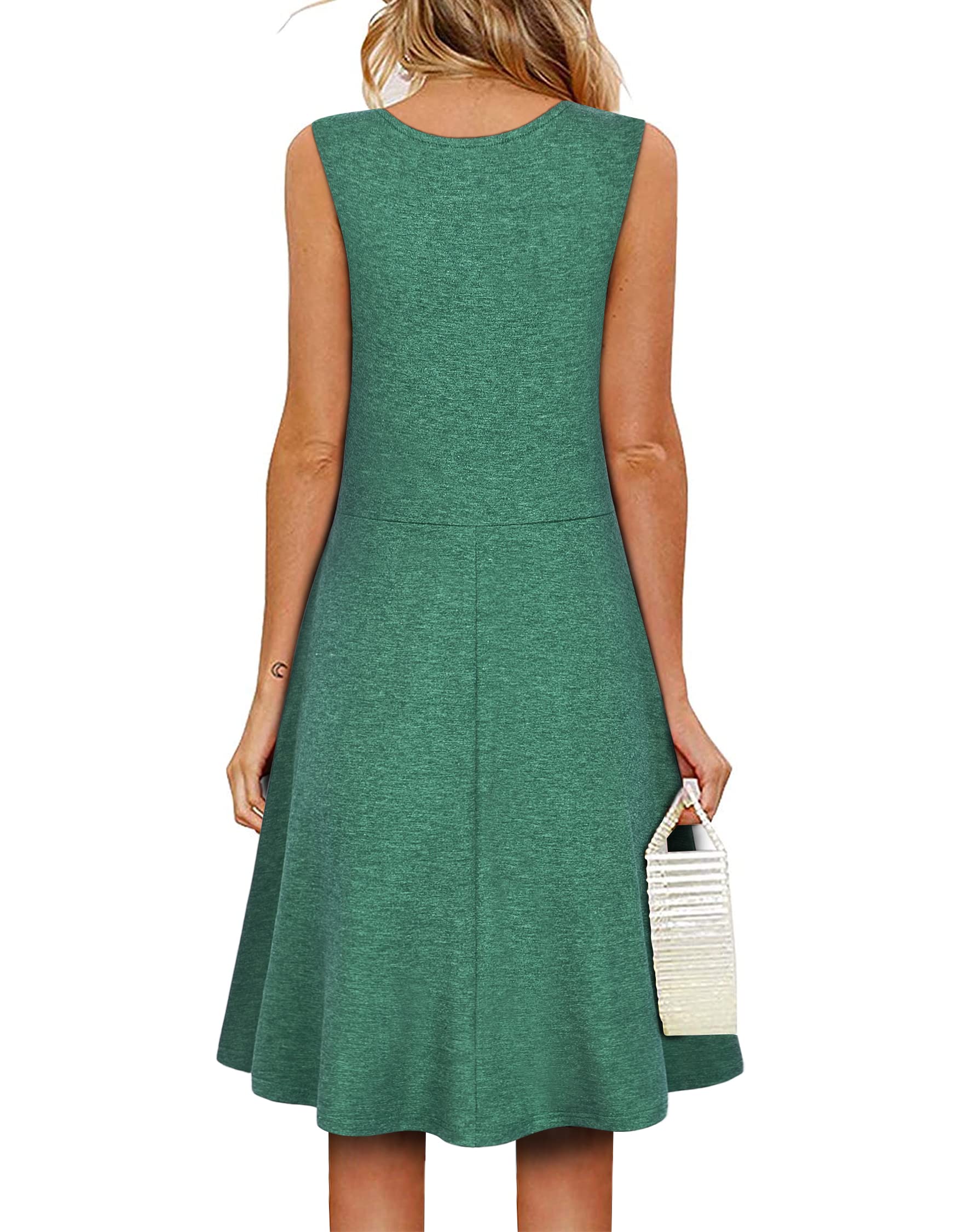 Women's Summer Wrap Dress - V Neck Sleeveless Midi Dress for Casual Wear | Beach, Vacation & Date Night Outfits