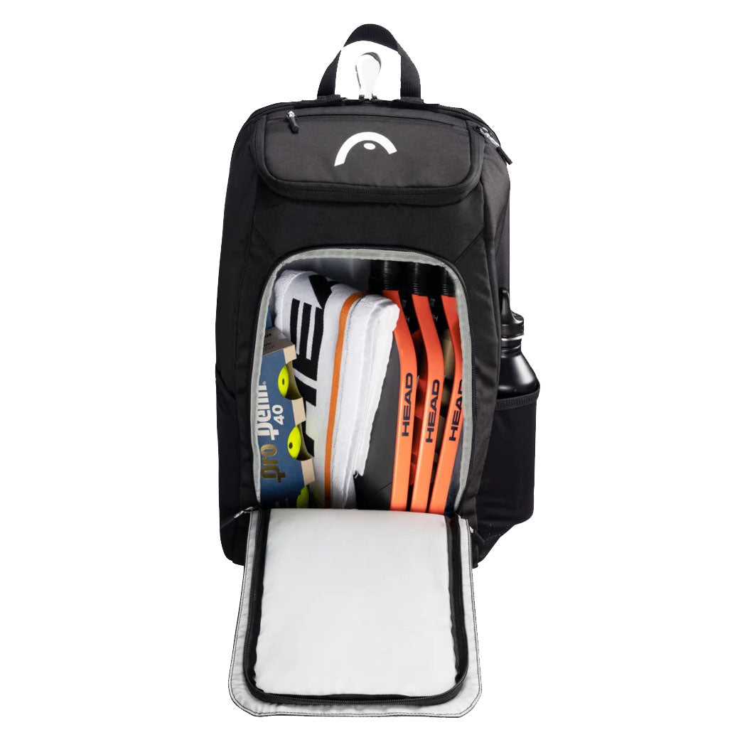 Head Pro Pickleball Backpack Bag - Premium Black Pickleball Gear for Players | Perfect for Tournaments, Training & Court Storage