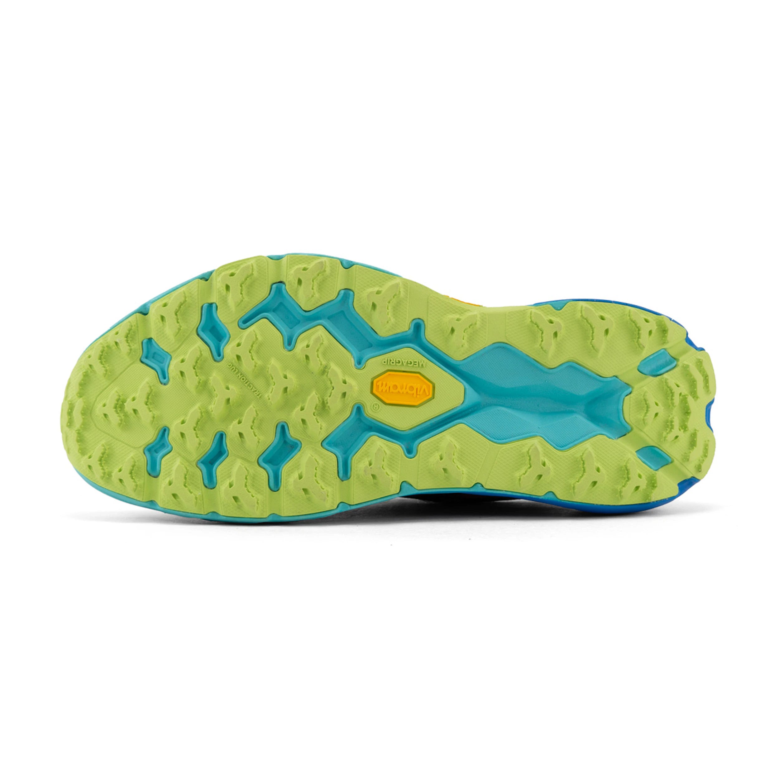 HOKA Men's Speedgoat 5 Trail Running Shoes - Solar Flare/Diva Blue | Lightweight Cushioned for Hiking & Outdoor Adventures