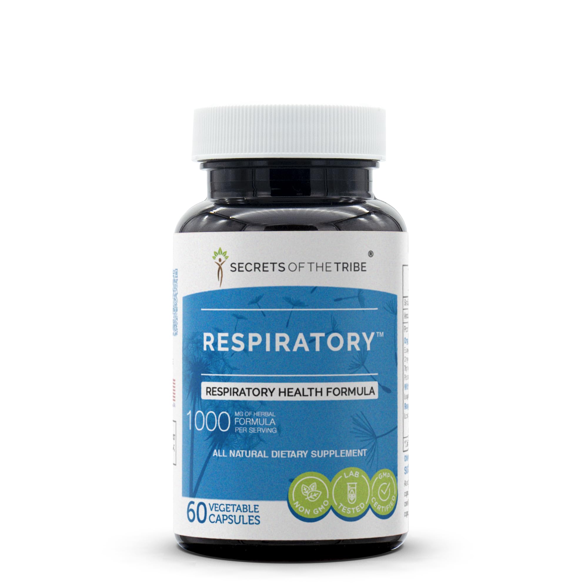 Secrets of the Tribe - Herbal Respiratory Support Supplement for Lung Health & Immunity (60 Capsules) - Natural Breathing Aid for Allergies, Cold Season & Daily Wellness