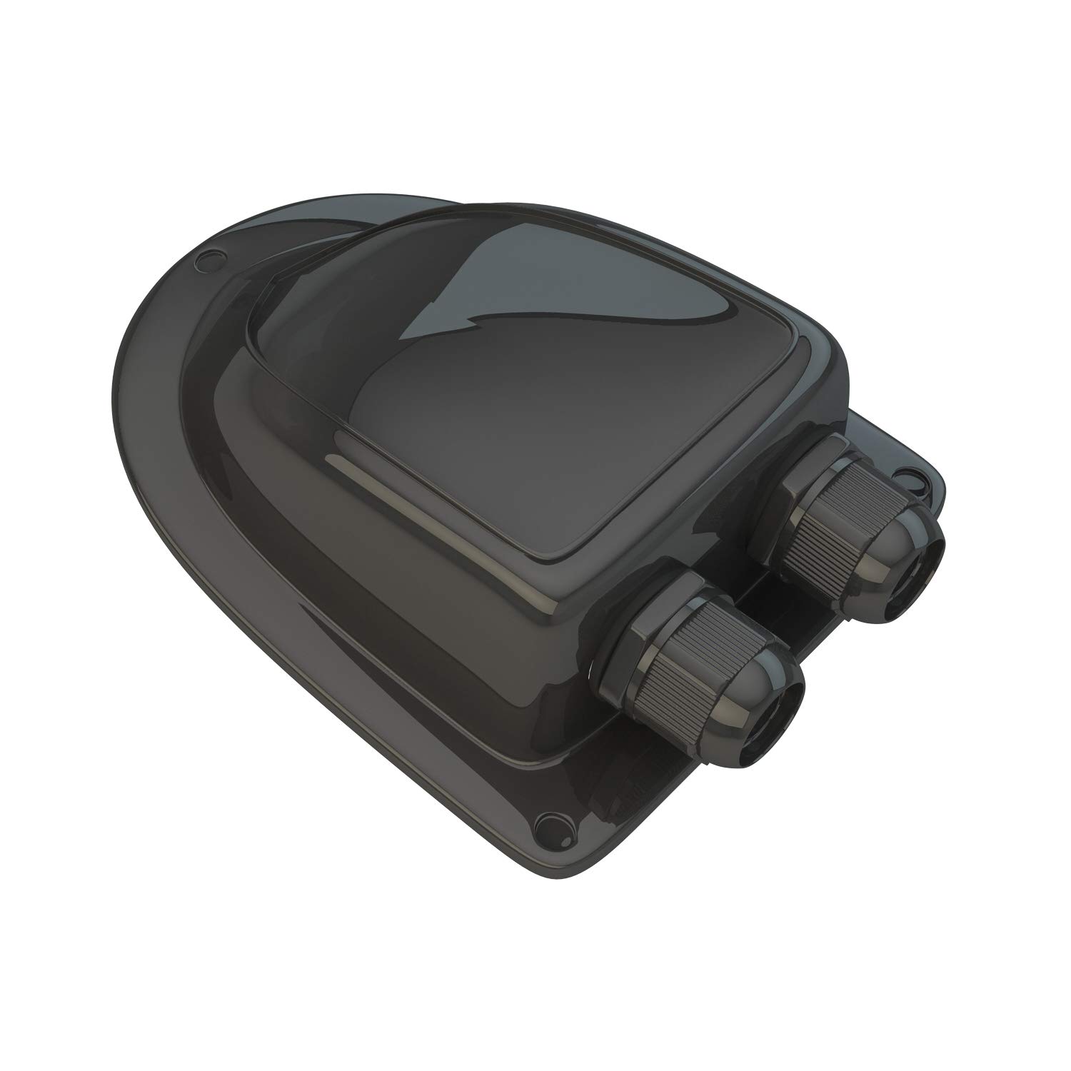 Haoguo ABS Solar Double Cable Entry Gland - Waterproof Cable Gland for 2mm² to 6mm² Wires - Compatible with RV, Camper Van, Travel Trailer & Boat Solar Projects - Black | Perfect for Outdoor Solar Panel Installations & Marine Electrical Systems