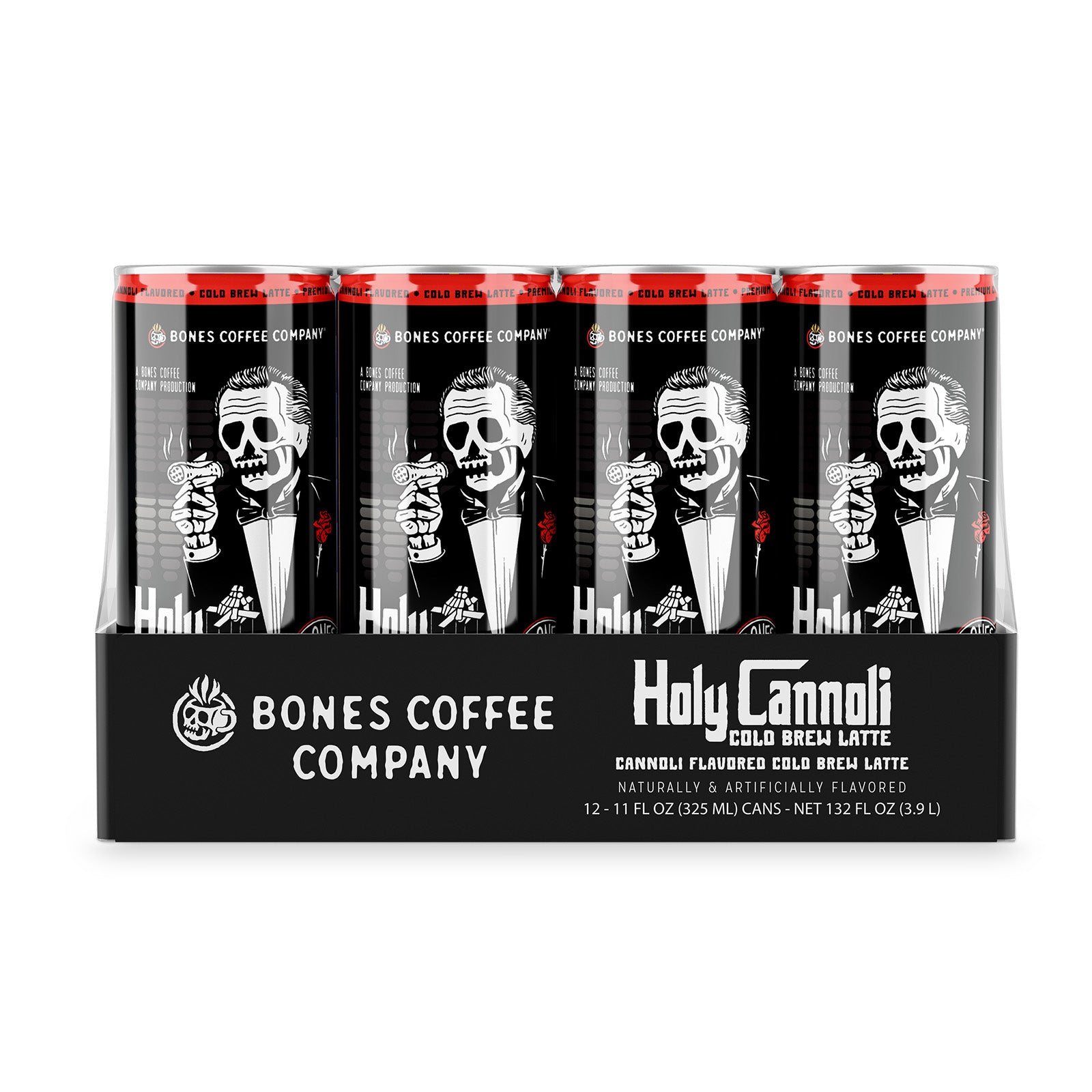 Holy Cannoli Cold Brew Latte - Premium Iced Coffee Blend for Home & Office - Perfect for Morning Energy Boost or Afternoon Pick-Me-Up
