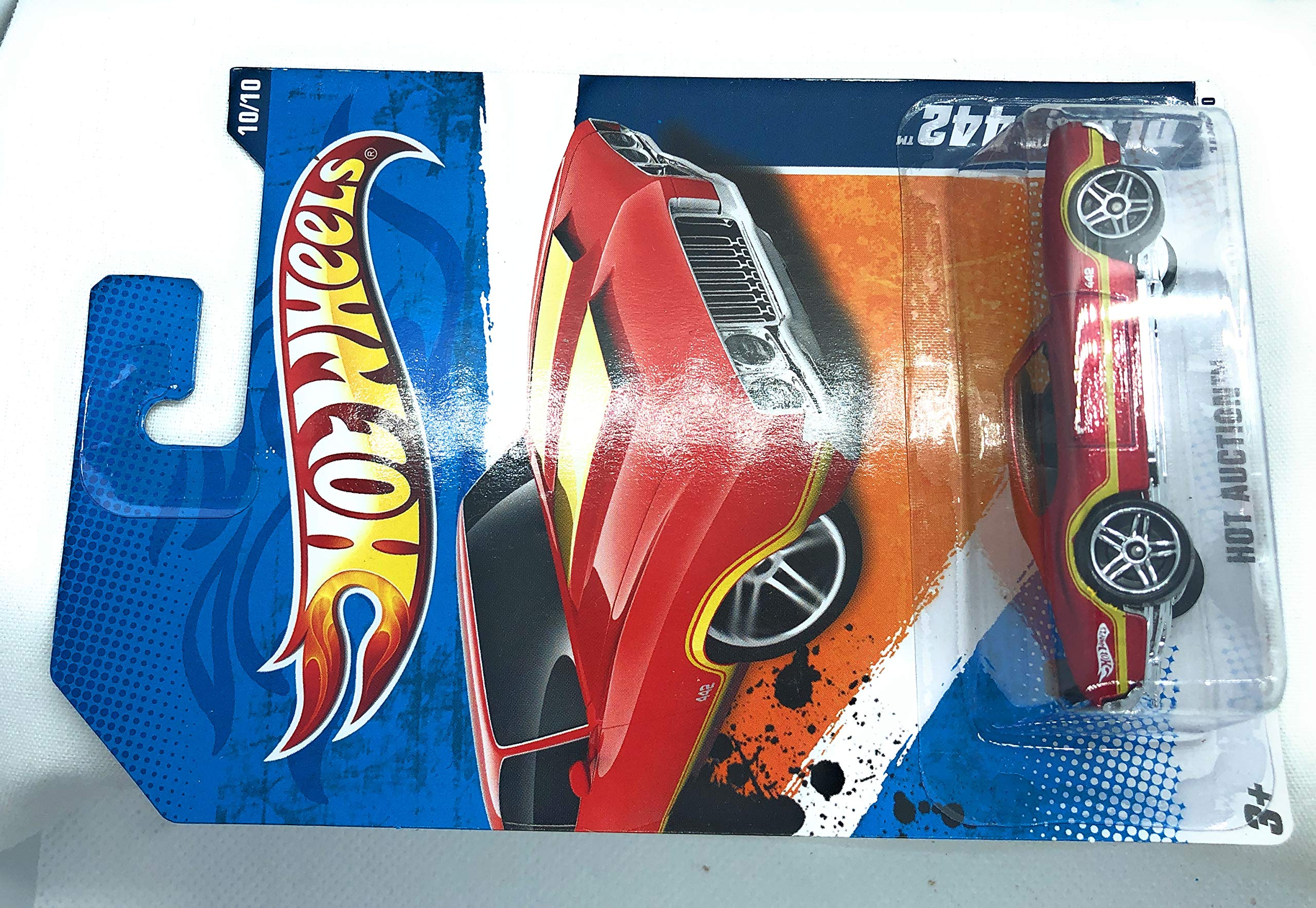 Hot Wheels 2010 Hot Auction 1970 Olds 442 Diecast Car - 1:64 Scale Collectible Toy Vehicle for Kids & Adults - Perfect for Display, Racing Tracks & Gift Giving