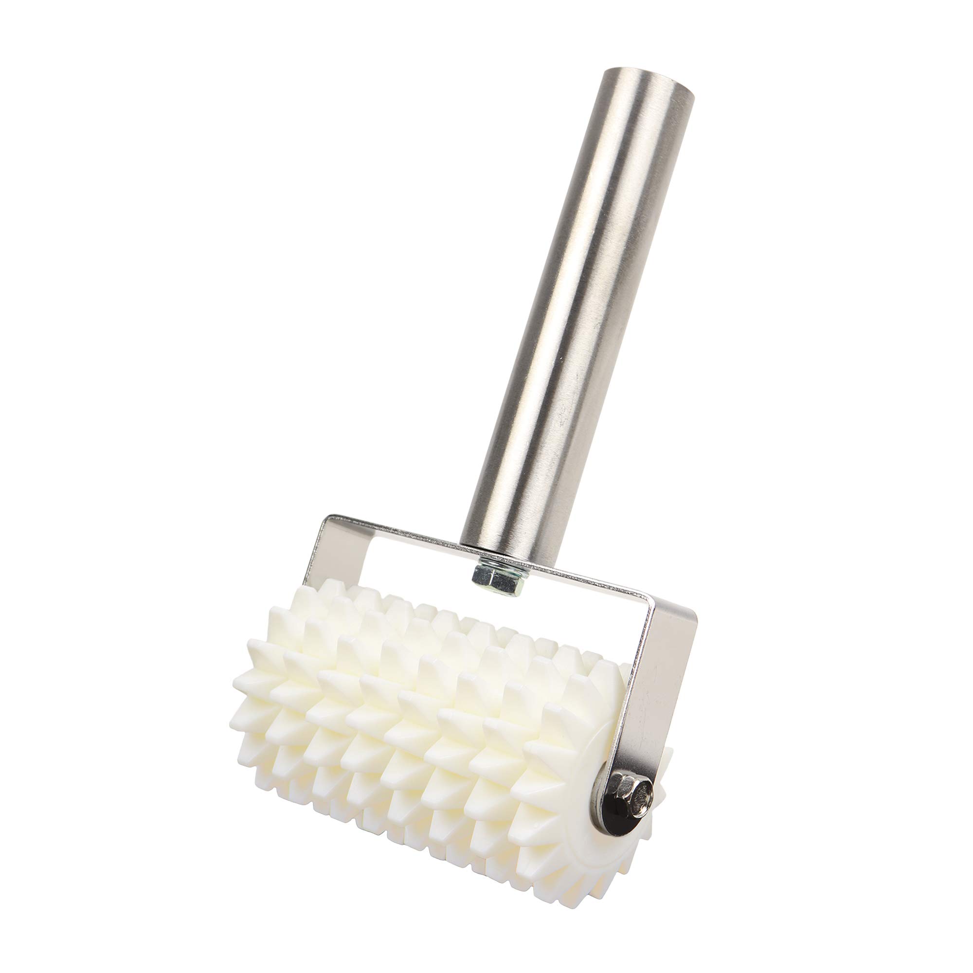 Premium Stainless Steel Dough Roller Docker - 8-Wheel Full-Size Pastry Cutter for Perfect Pie Crusts & Pizza Dough | Ideal for Home Bakers & Professional Kitchens