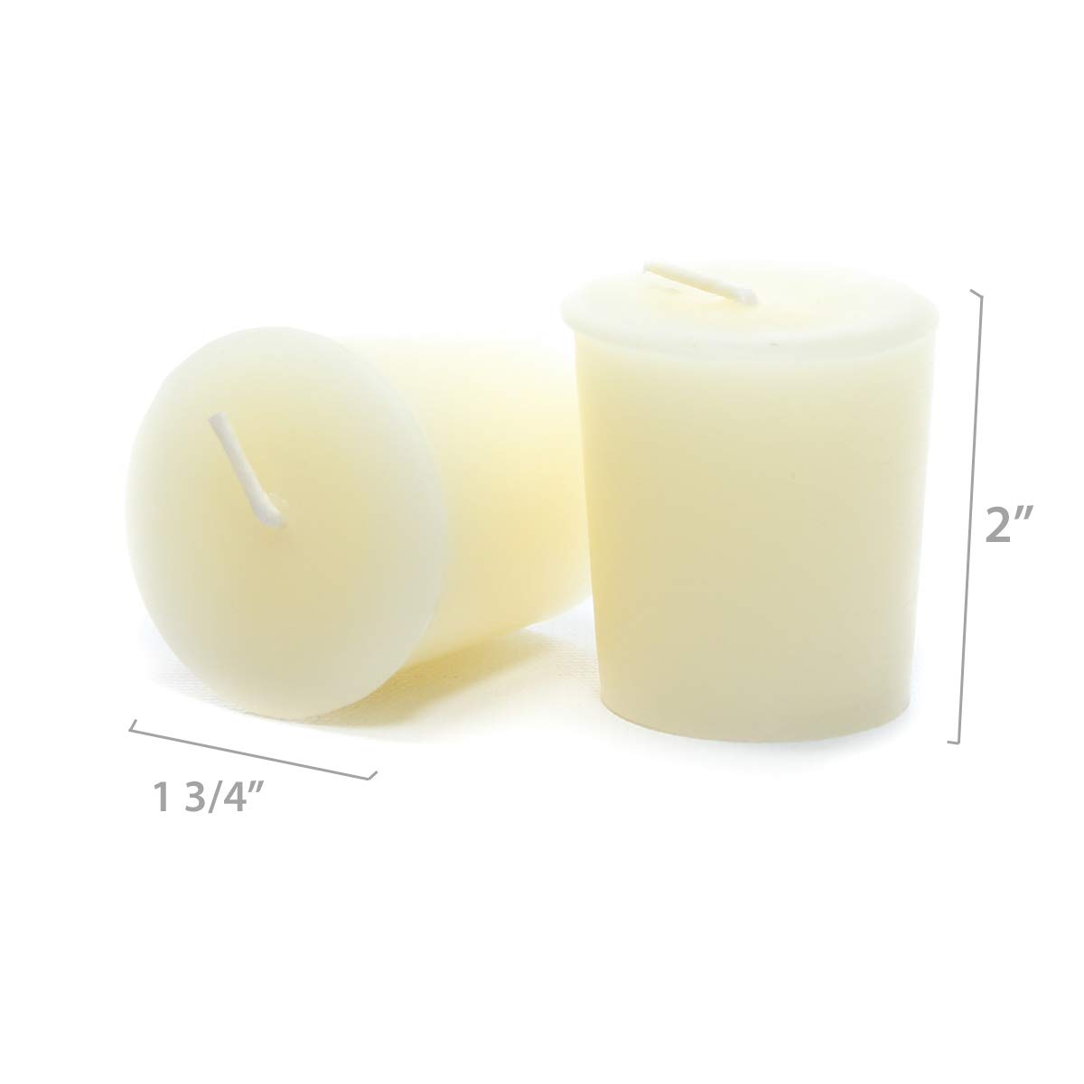 100% Pure Beeswax Votive Candles - 36 Pack Natural Unscented White Candles | Long Lasting 12+ Hour Burn | Handmade in USA | Perfect for Weddings, Home Decor & Aromatherapy