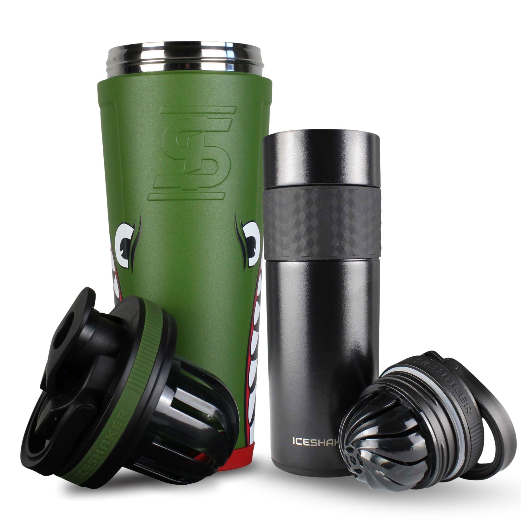 Premium His & Her Protein Shaker Bottle Set - 20oz Leak-Proof Mixing Cups for Gym, Workouts & Post-Training Recovery - BPA-Free Fitness Accessories for Couples