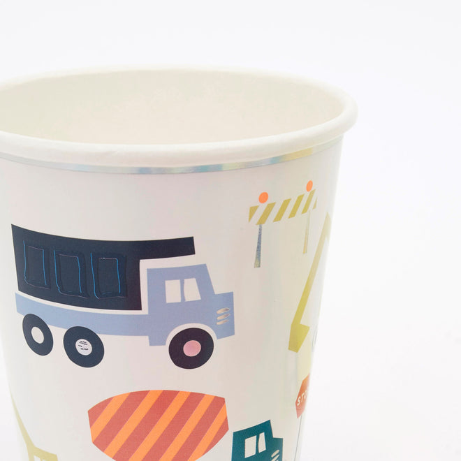 Heavy-Duty Construction Cups - Durable Plastic Work Site Drinking Cups for Builders & Contractors - Perfect for Job Sites, Construction Crews & Outdoor Work
