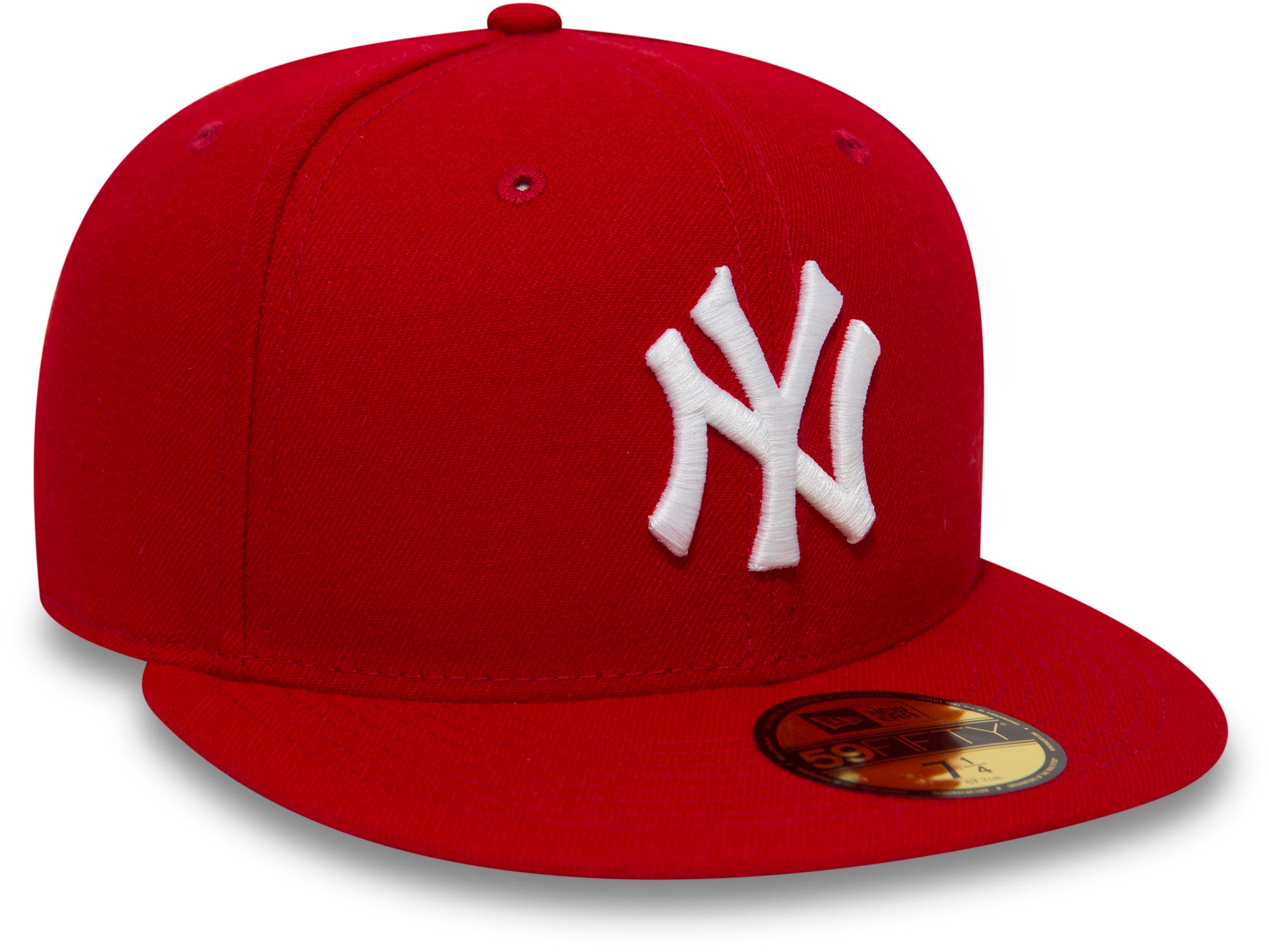 New York Yankees New Era 59Fifty MLB Scarlet Baseball Cap - Official Fitted Hat for Men & Women - Perfect for Baseball Games, Streetwear & Sports Fan Gifts