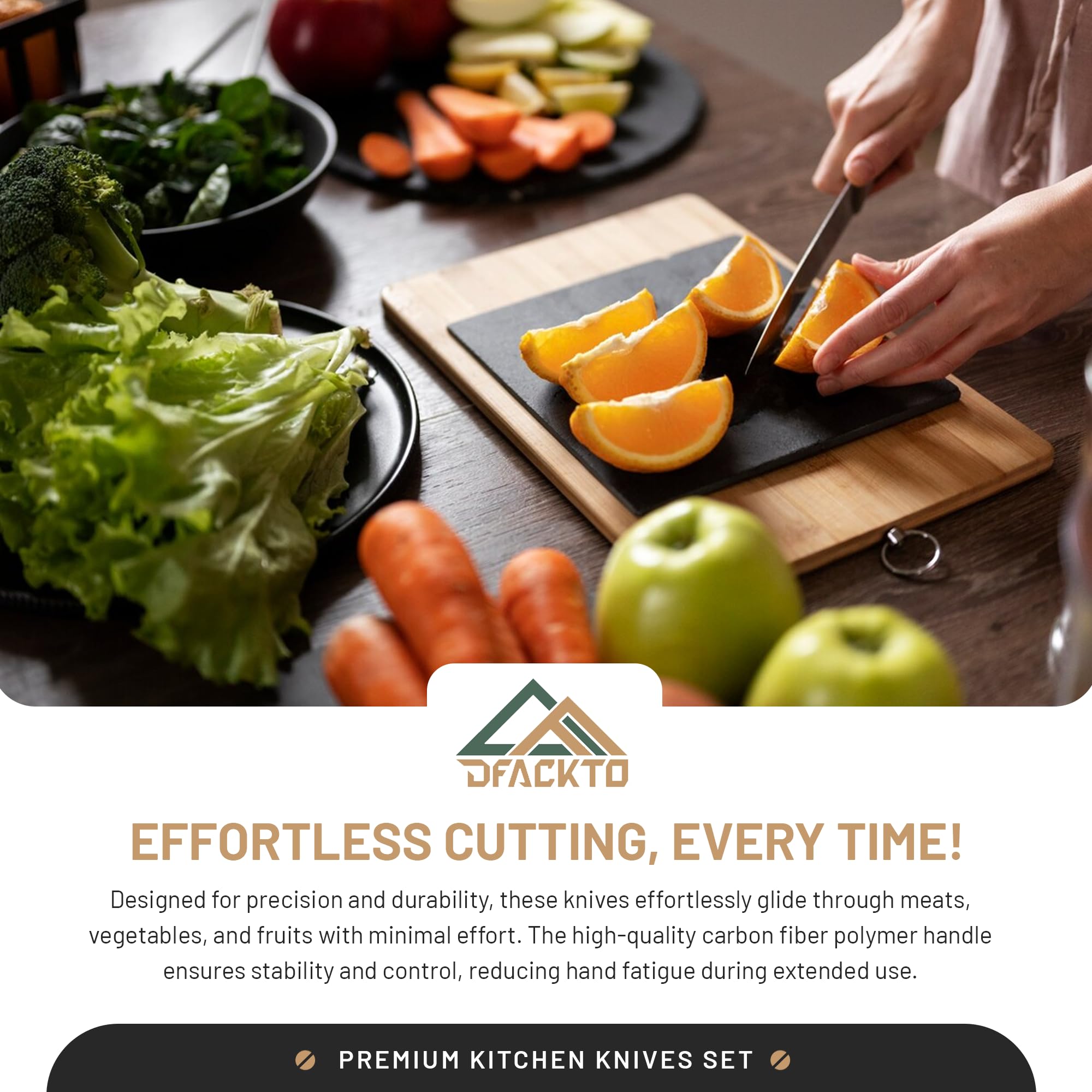 15-Piece Professional Chef Knife Set with Sharpener - High-Carbon Stainless Steel Kitchen Knives, Full-Tang Ergonomic Handles, Includes Chef, Slicing, Utility, Steak Knives & Kitchen Shears, Black Matte Wood Block - Perfect for Home Cooking, Restaurant Use & Gift Giving