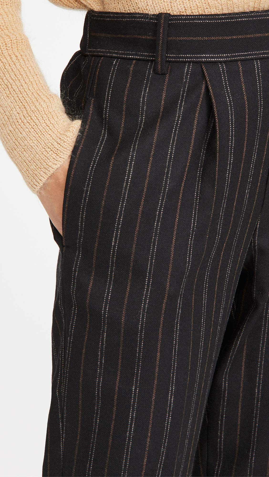 Vince Women's Flannel Stripe Pull On Pants - Soft Stretch Lounge Pants for Women, Casual Elastic Waist Comfort Pajama Pants - Perfect for Home, Lounging, Yoga & Travel