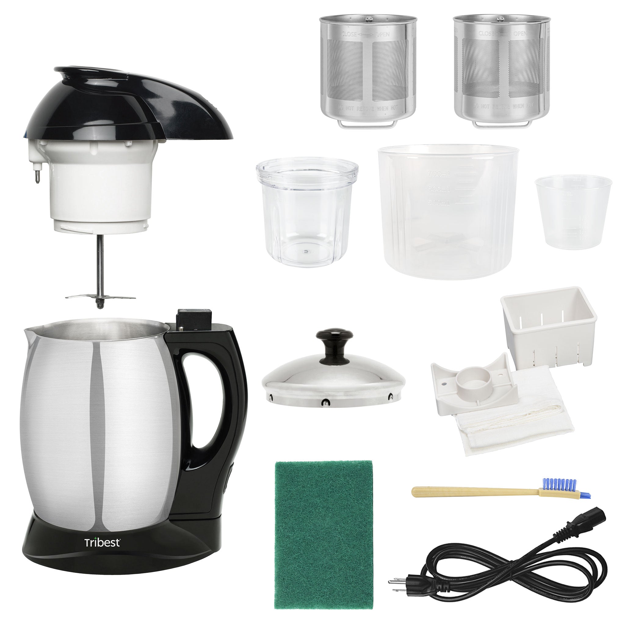 Soyabella® Plant Based Milk Maker with Tofu Kit - Make Fresh Soy, Almond & Nut Milks at Home - Perfect for Vegan, Dairy-Free & Healthy Lifestyles