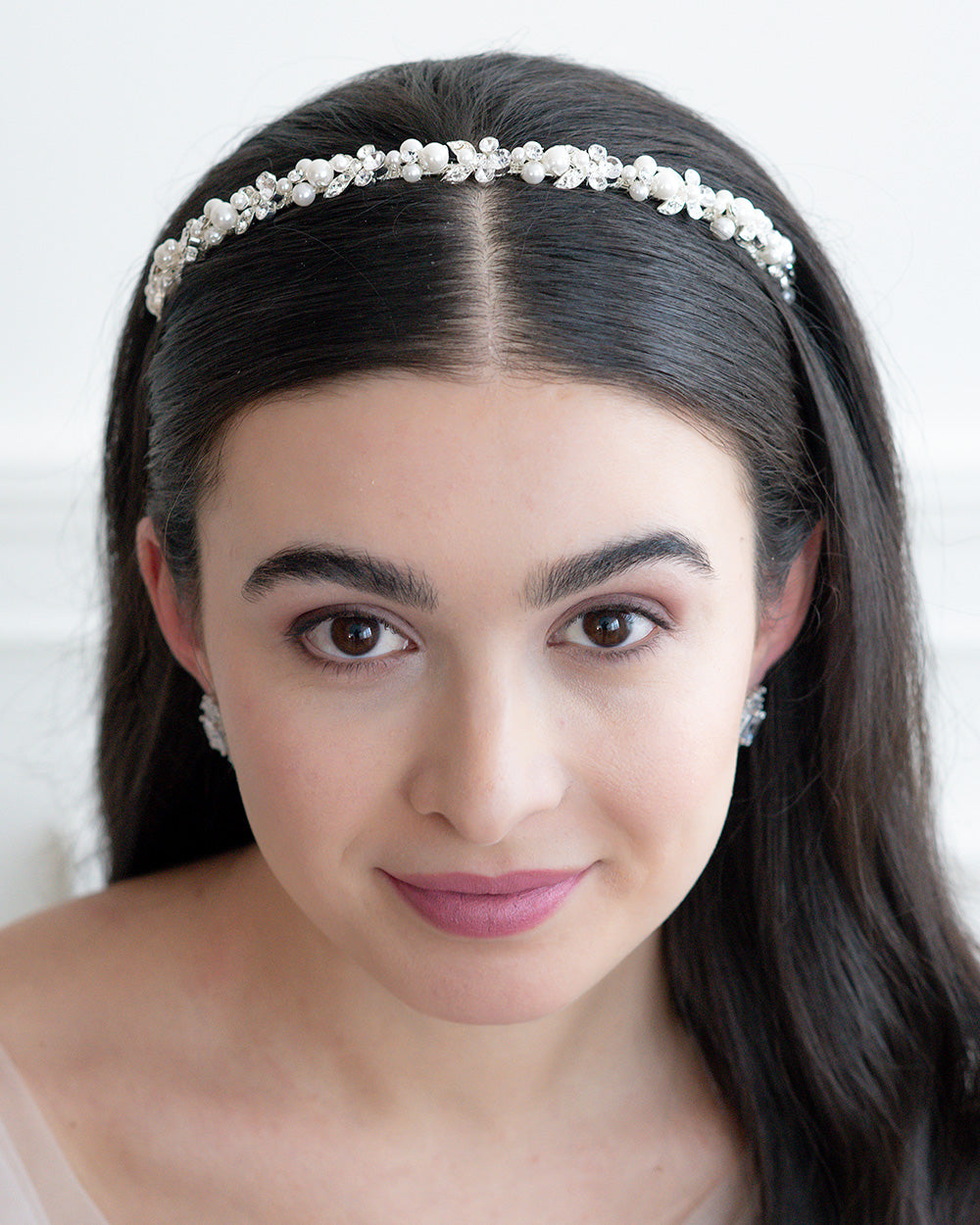 Mara Pearl Headband for Women - Elegant Crystal Hair Accessory for Weddings, Parties & Special Occasions
