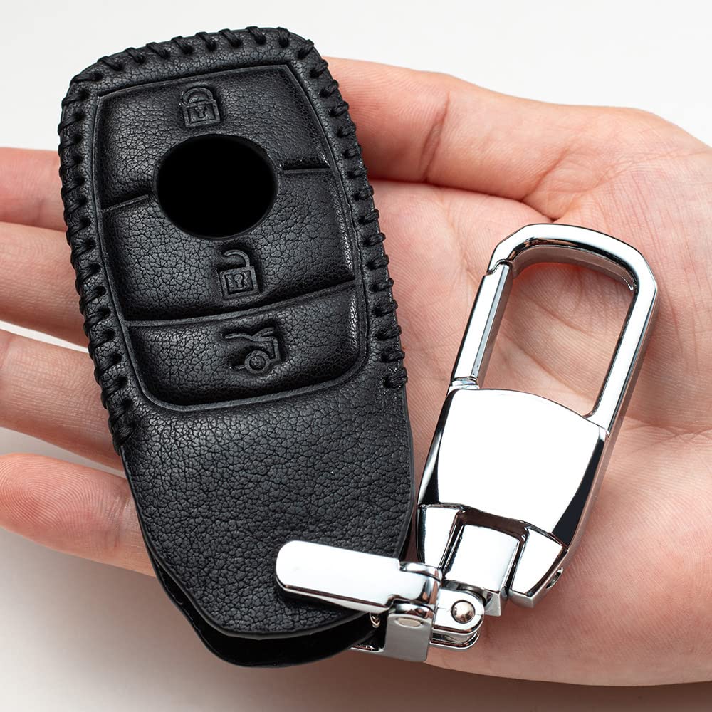 Premium Car Key Fob Cover Replacement - Durable Key Case Protector with Keychain | Universal Fit for Most Vehicles | Perfect for Daily Use, Travel & Key Protection