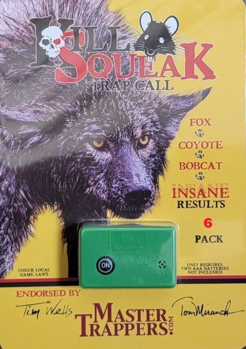 Kill Squeak Mouse Trap 6 Pack - Professional Rodent Control Supplies by Master Trappers Tom Miranda & Tim Wells - Ideal for Home, Garage & Outdoor Pest Control