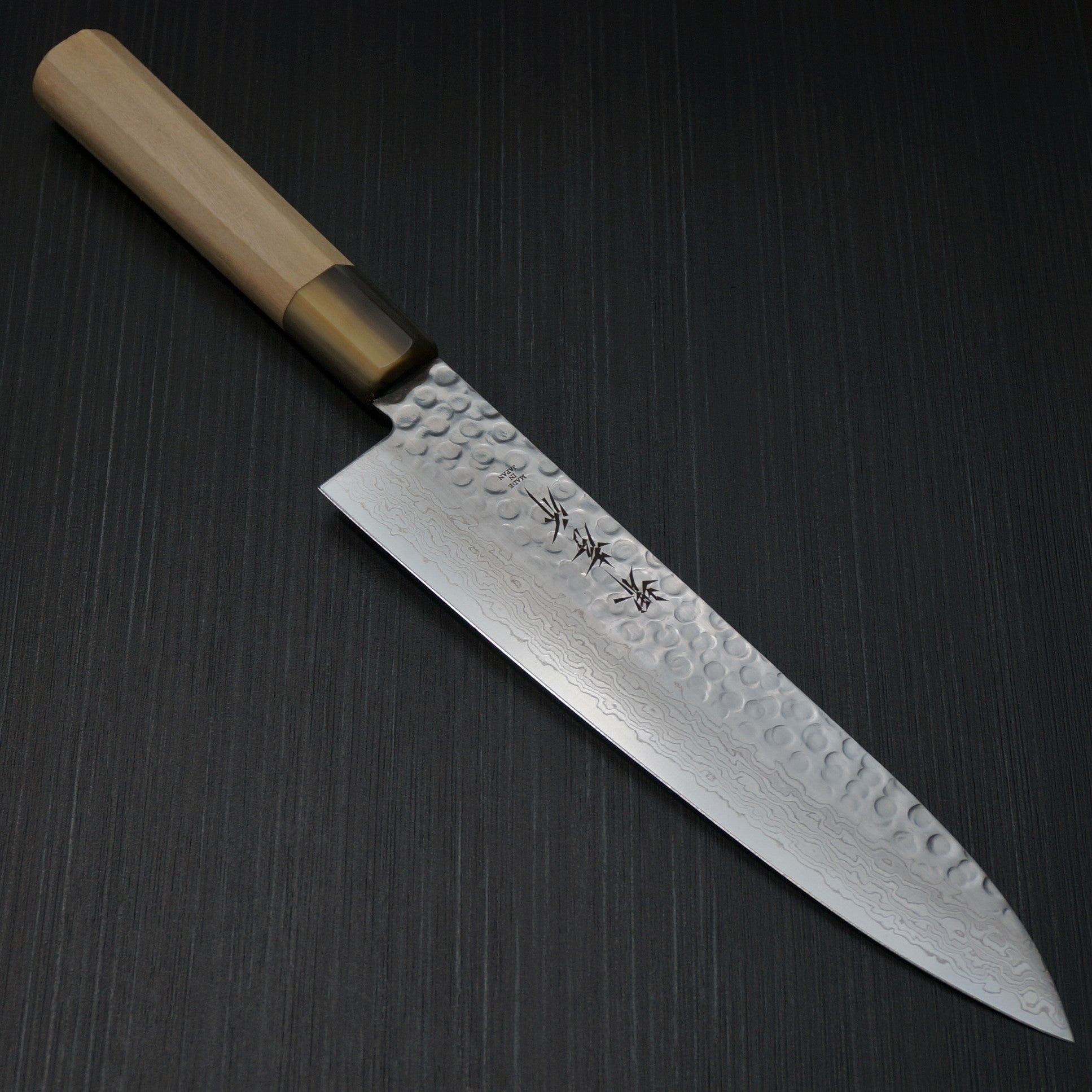 Premium Sakai Takayuki 45-Layer Hammered Damascus Wa Gyuto Chef Knife 210mm - Japanese Kitchen Knife for Professional Chefs & Home Cooking, Perfect for Slicing, Dicing & Precision Cutting