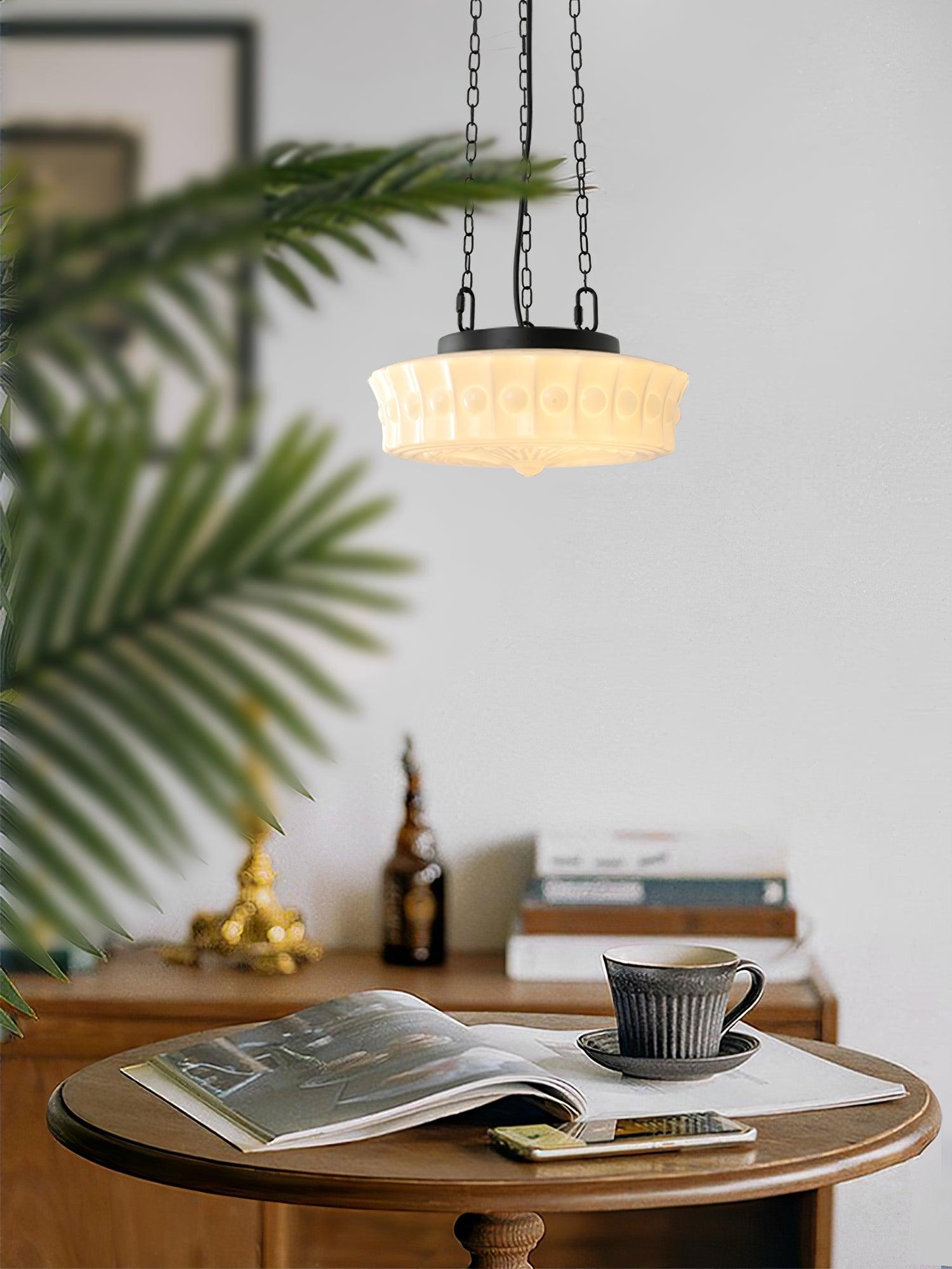 Charles Edwards Pendant Lamp - Modern Hanging Light Fixture for Kitchen Island, Dining Room & Living Room Decor