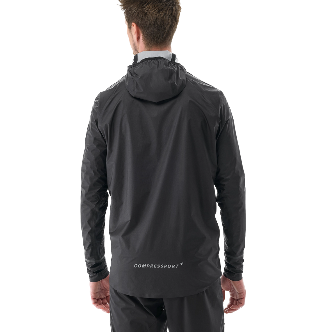 Compressport Unisex Thunderstorm Waterproof 25/75 Jacket - Lightweight Raincoat for Running, Hiking & Outdoor Activities