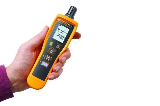 Fluke 972B Digital Temperature and Humidity Meter with External Sensor - Accurate HVAC, Industrial, and Laboratory Environmental Monitoring
