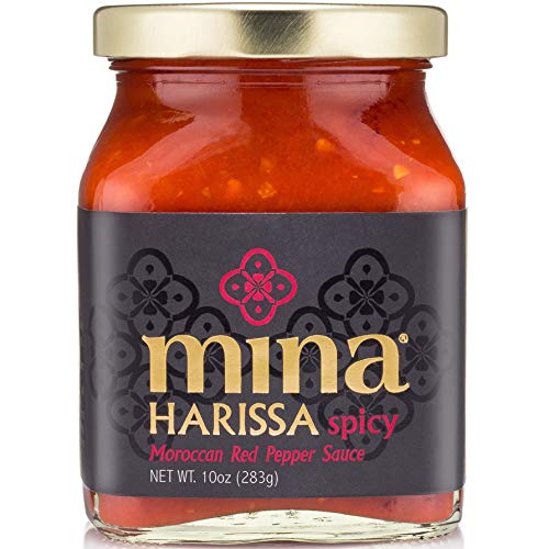 **Mina Harissa Hot Sauce - Gourmet Moroccan Spicy Red Chili Sauce with Tangy Twist, 10oz | Perfect for Grilling, Cooking & Adding Heat to Dishes**