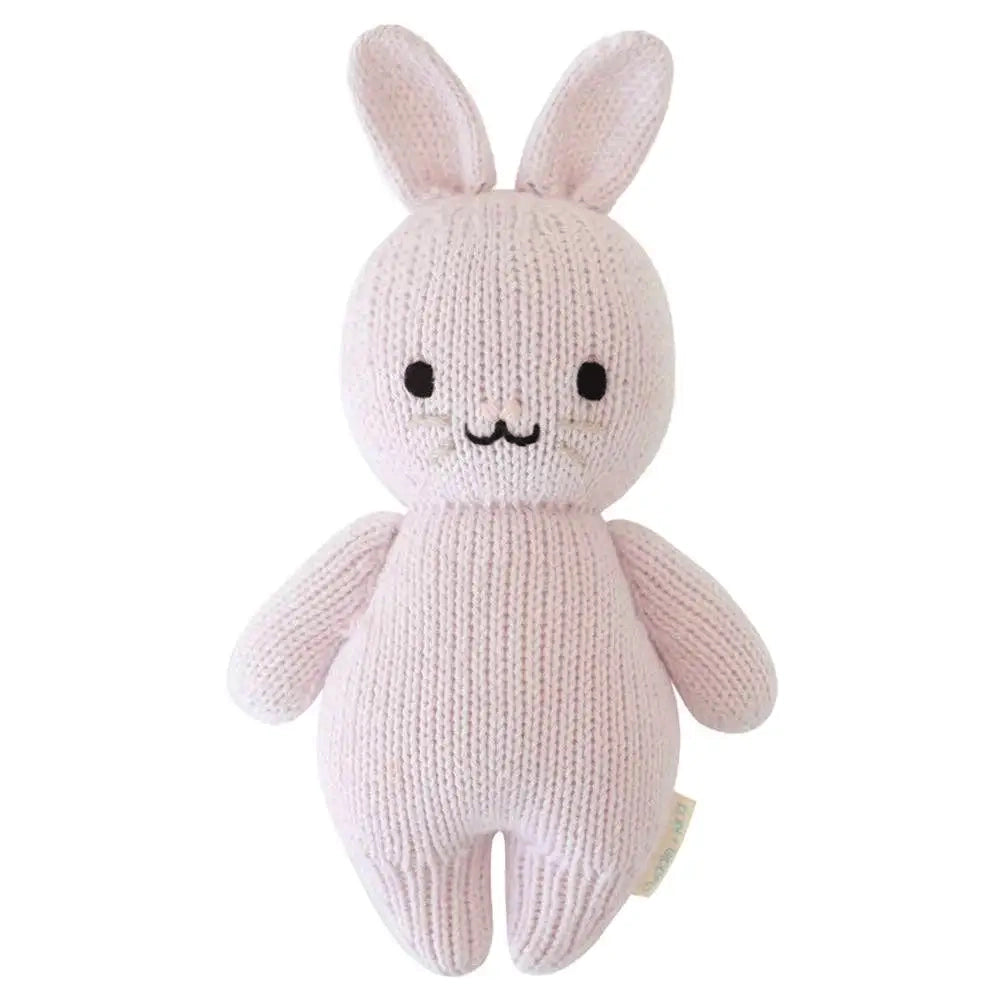 Cuddle + Kind Handmade Lavender Baby Rabbit Plush Toy - Soft & Safe for Newborns, Perfect for Nursery Decor, Baby Shower Gift, and Cuddling Companion