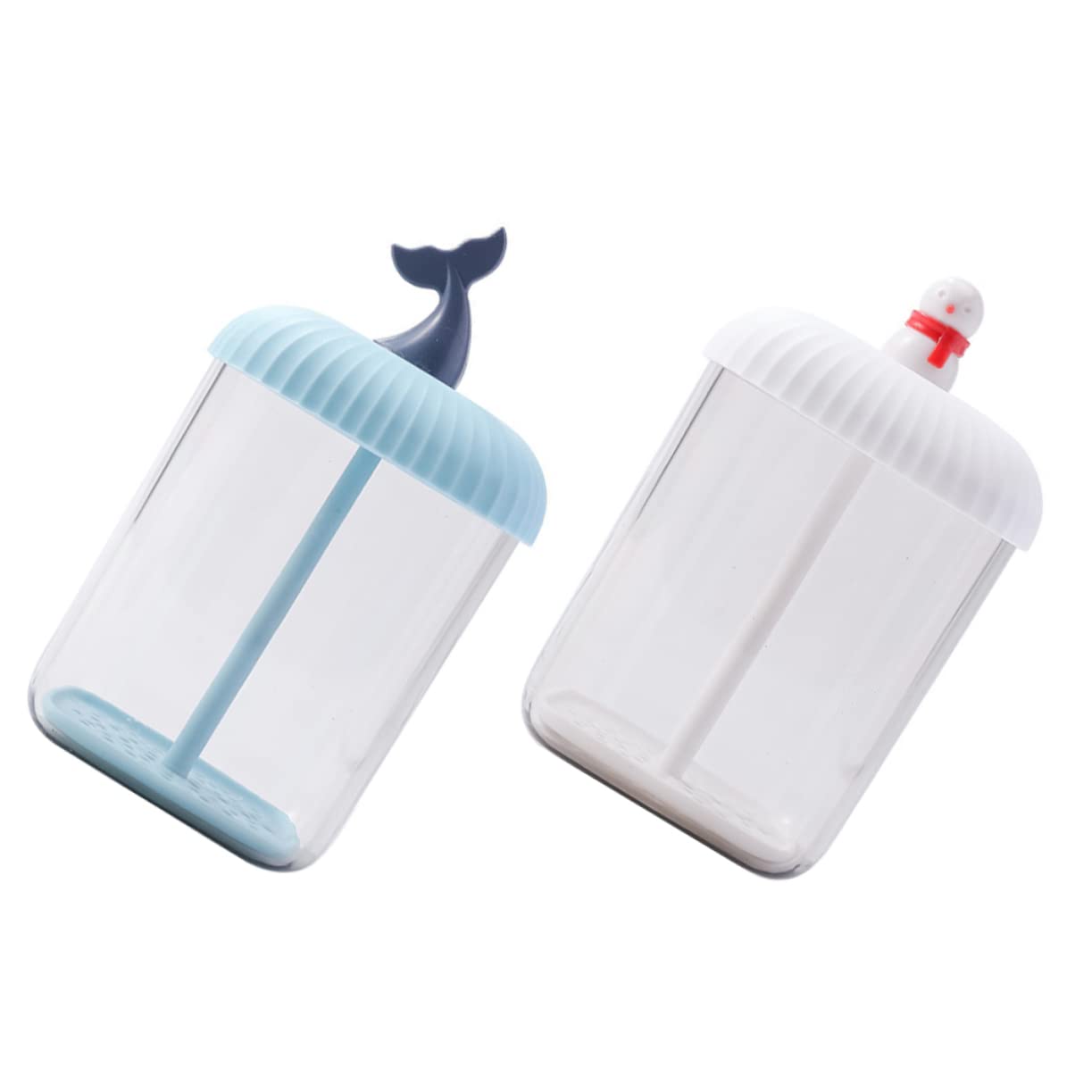 Homoyoyo 2-Pack Manual Foam Maker for Facial Cleansing - Travel-Friendly Bubble Maker for Face Wash & Skincare - Creates Rich Whipped Foam from Gels & Cleansers - Perfect for Daily Skincare Routine & Travel Essentials