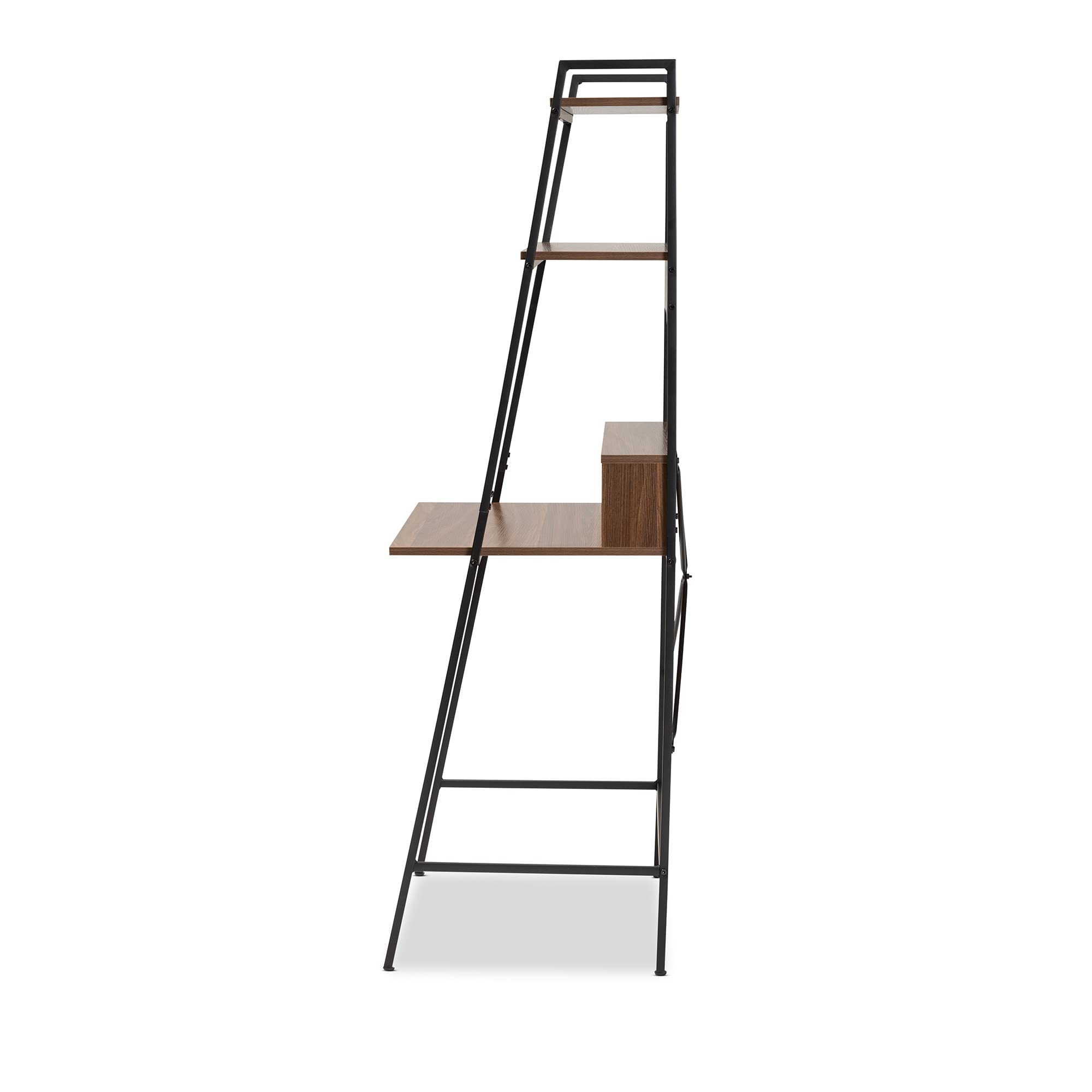 Baxton Studio Walnut Brown Desk for Home Office