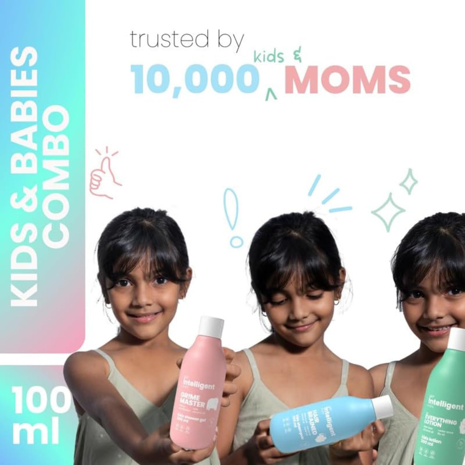 Tuco® Kids Mild Lotion, Body Wash & Shampoo 3-Pack (100ml Each) - Gentle & Effective for Baby Bath Time, Sensitive Skin Care & Daily Hygiene
