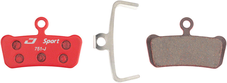Jagwire Mountain Sport Semi-Metallic Disc Brake Pads – Compatible with SRAM Guide RSC, RS, R & Avid Trail – High-Performance Braking for MTB, Downhill & Trail Riding