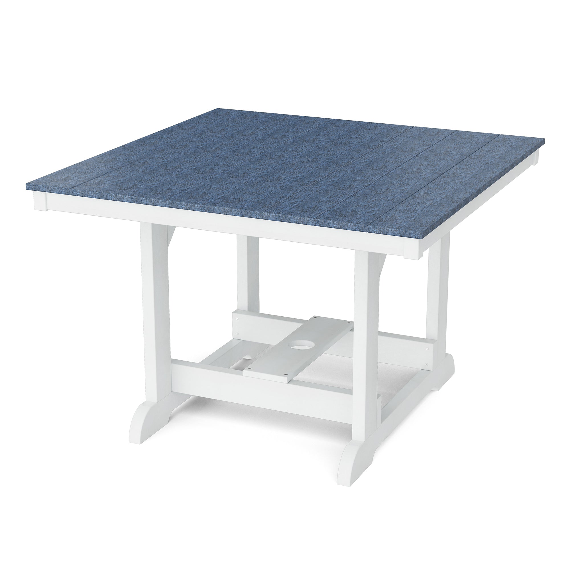 Heritage 44x44 Inch Square Dining Table - Solid Wood Farmhouse Style Kitchen Table for Family Meals & Entertaining